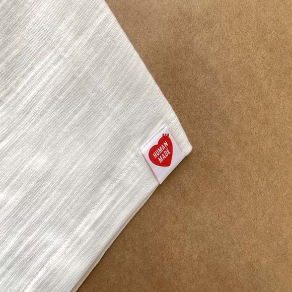 Human Made Polar Bear Graphic Print Classic Small Logo Short Sleeves White - Picture 12 of 12